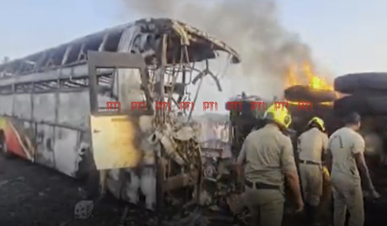 13 killed in Andhra bus fire, CM Naidu condoles